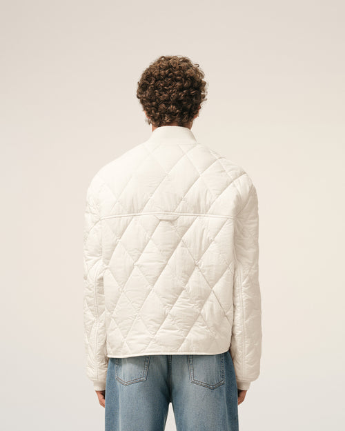 White Nylon Padded Jacket - Man - 5 - AMI Paris - Ami Paris