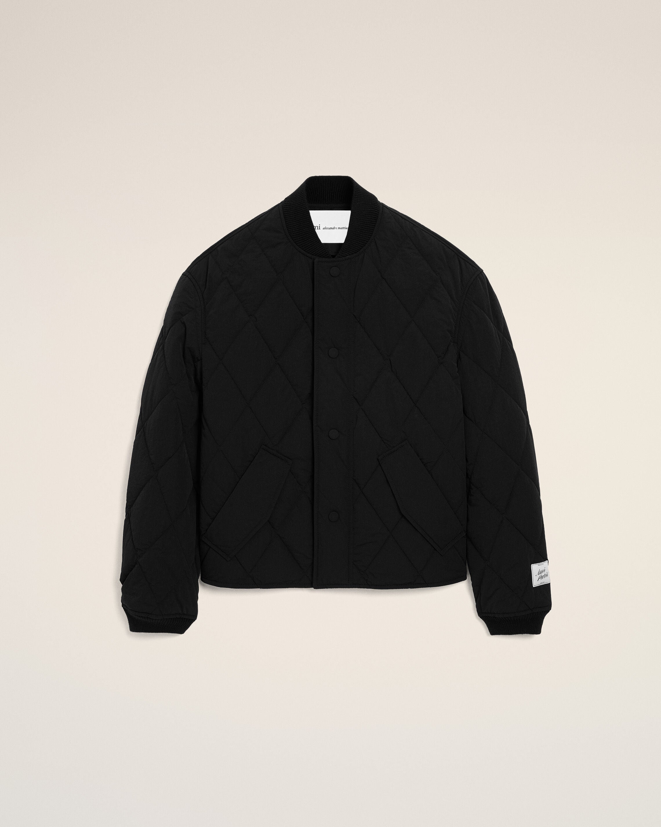 Chaqueta acolchada de nailon negro - 7
