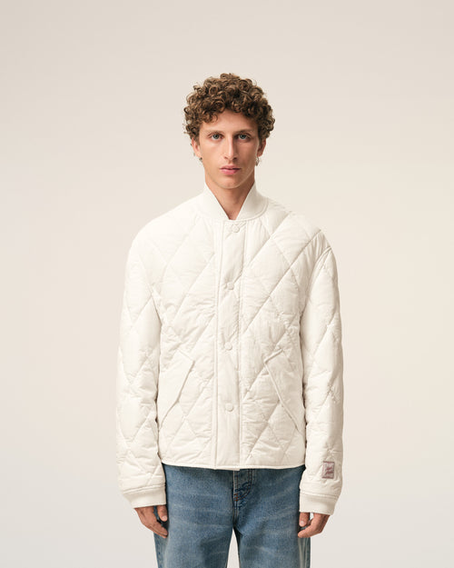 Veste Blanche Rembourrée en Nylon - 3 - Ami Paris