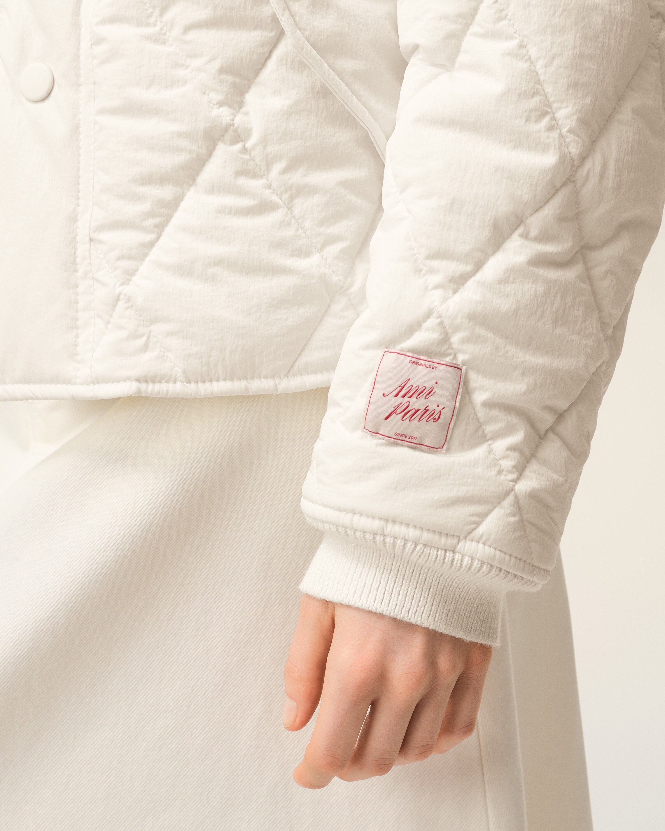 White Nylon Padded Jacket - 10