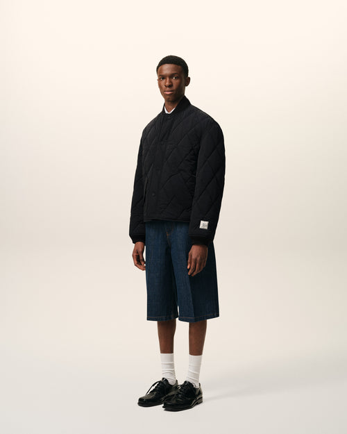 Chaqueta acolchada de nailon negro - Hombre - 6 - AMI Paris - Ami Paris