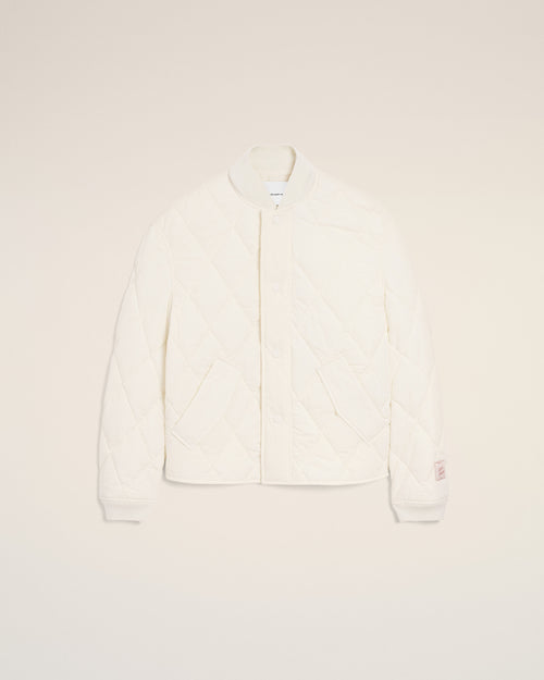 Veste Blanche Rembourrée en Nylon - 2 - Ami Paris