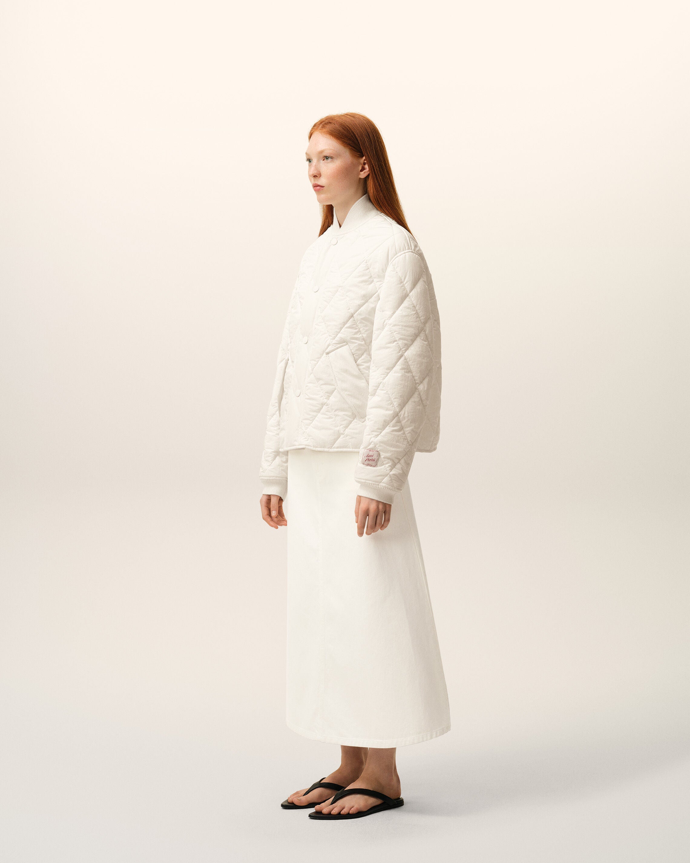 White Nylon Padded Jacket - 12