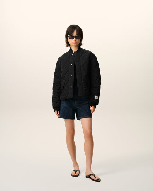 Black Nylon Padded Jacket - Woman - 8 - AMI Paris - Ami Paris