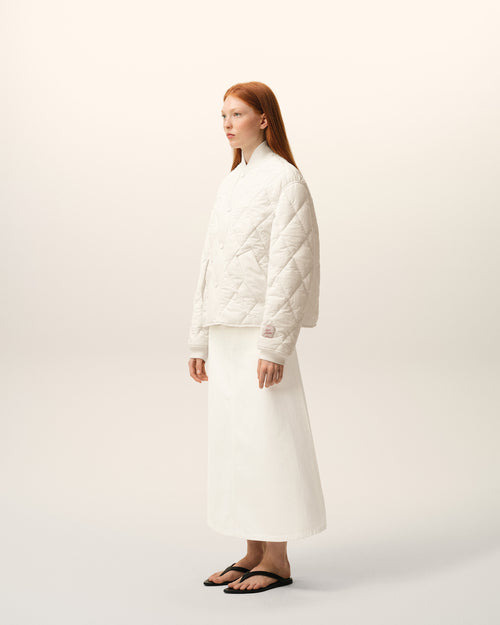 Chaqueta acolchada de nailon blanco - 12 - Ami Paris