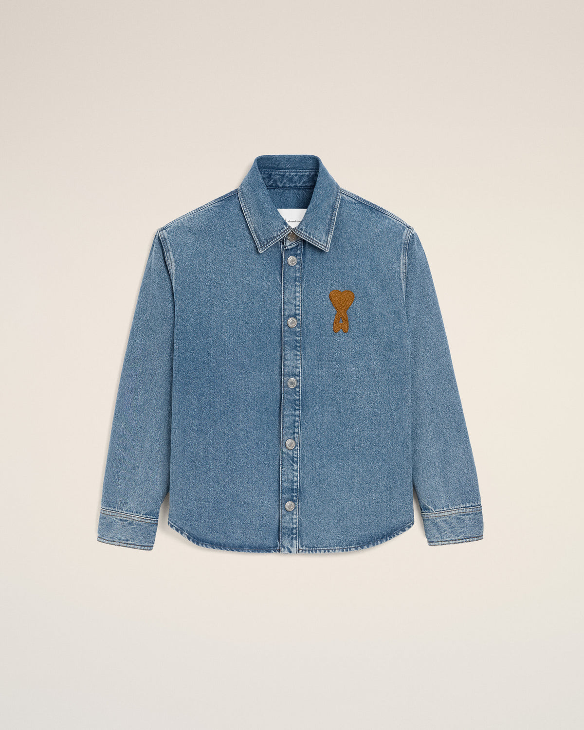 Blue Cotton Knitted Ami De Coeur Overshirt  - 7