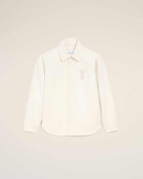                                 Surchemise Blanche Ami De Coeur En Crochet en Coton - 3                             - Ami Paris