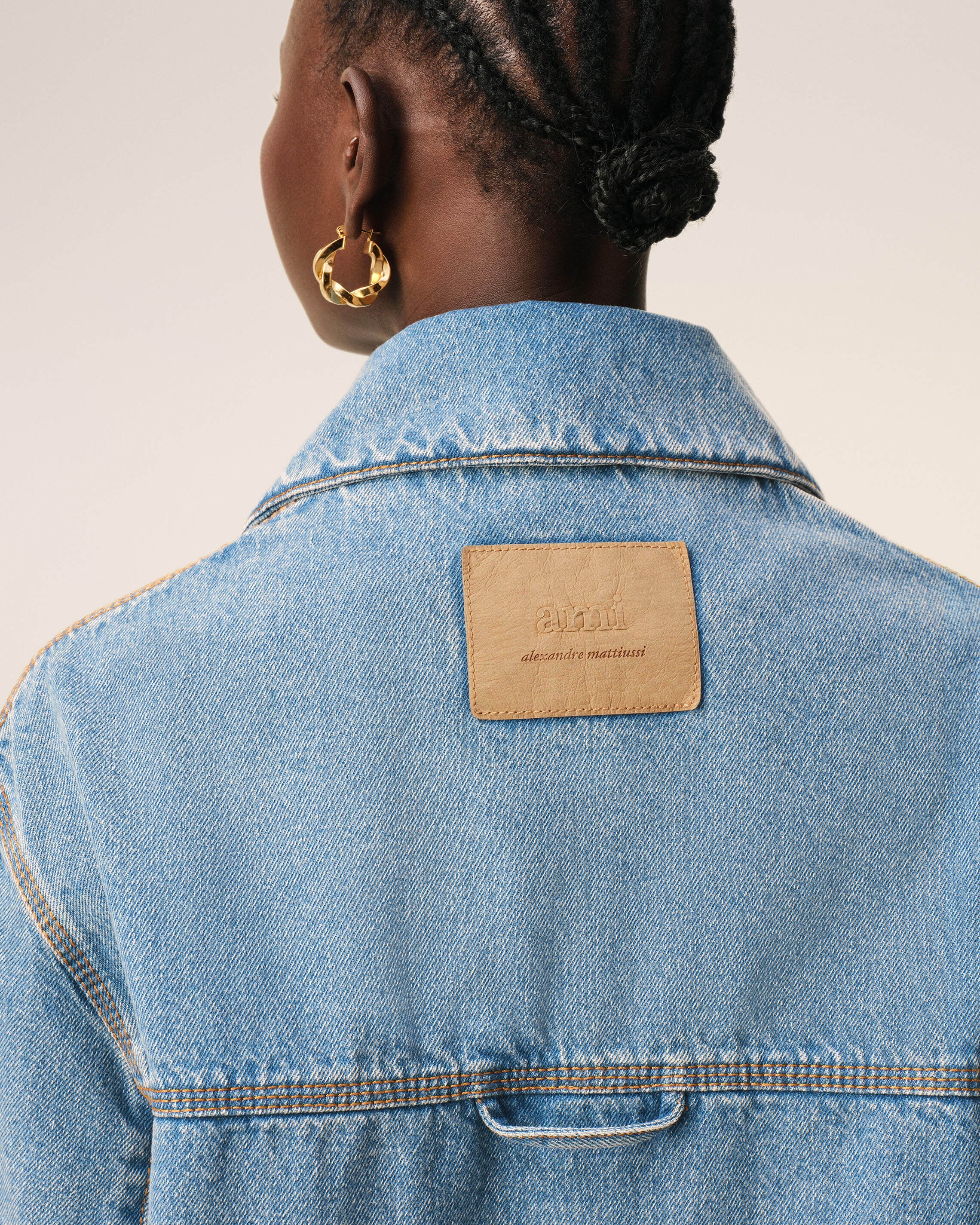Blue Cotton Ami De Coeur Worker Overshirt - 10