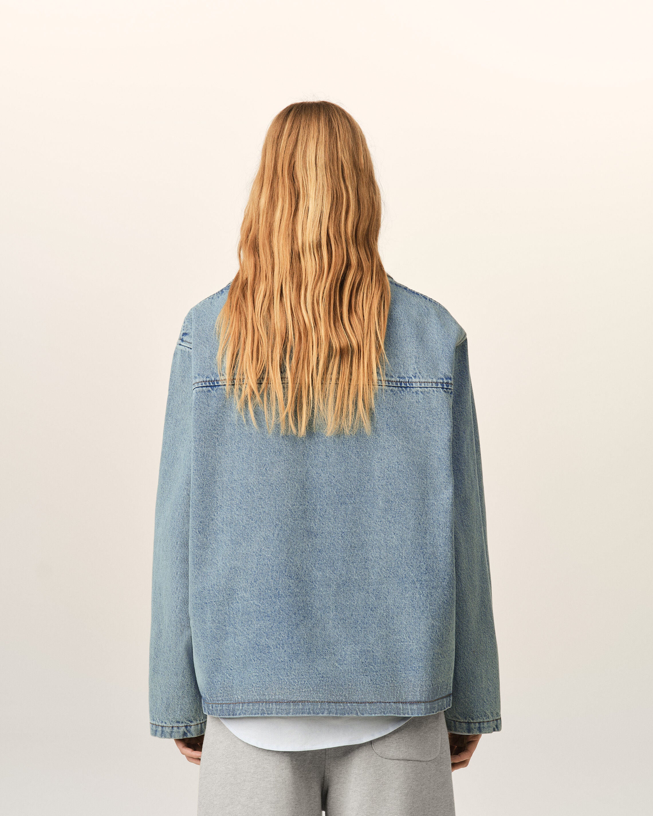 Blue cotton vareuse with Ami de Coeur - 6
