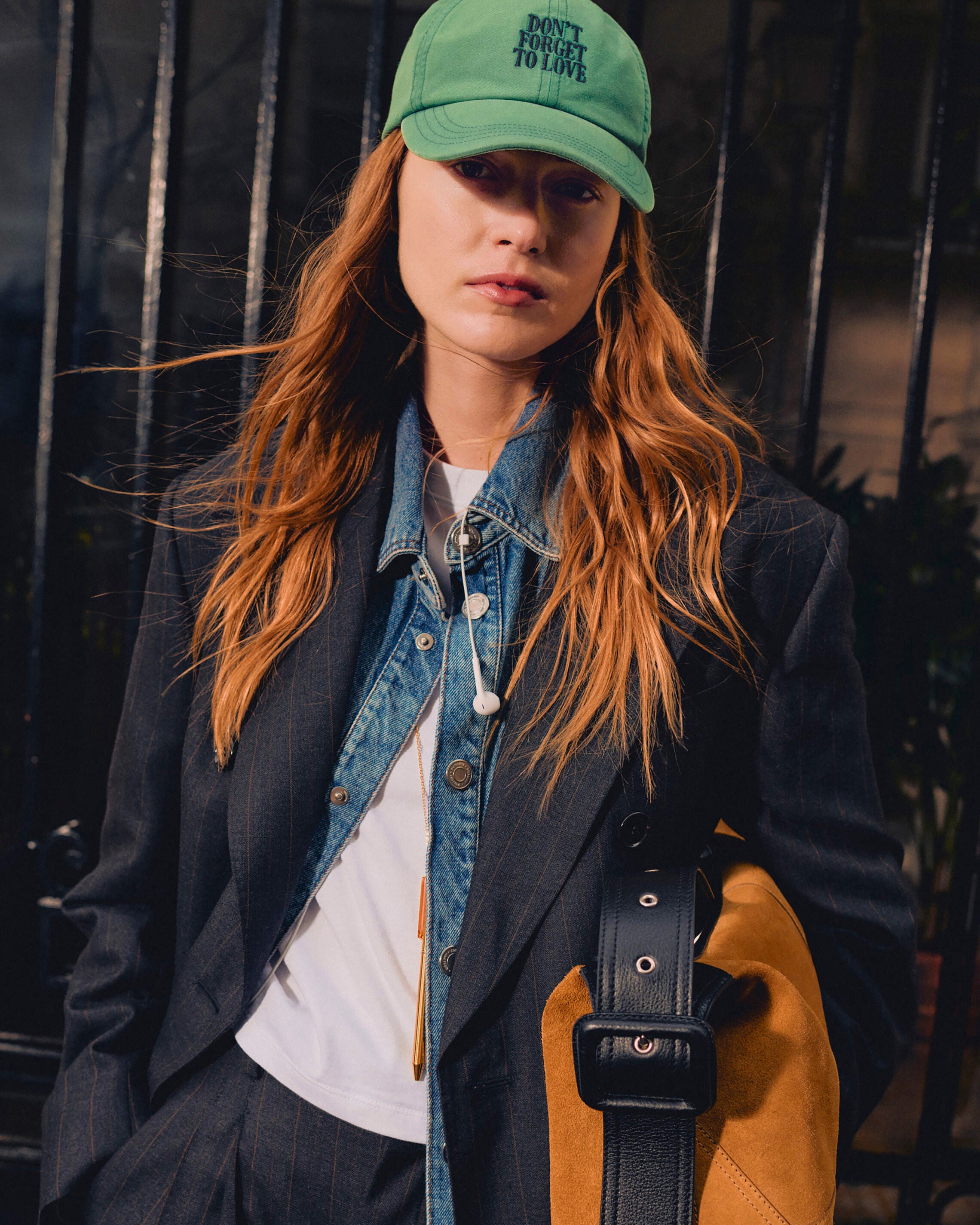 Blue cotton overshirt with Ami de Coeur - 14