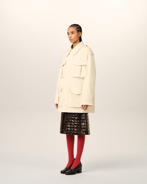 ホワイト コットン ユーティリティ パーカ ジャケット - 女性 - 12 - AMI Paris - Ami Paris