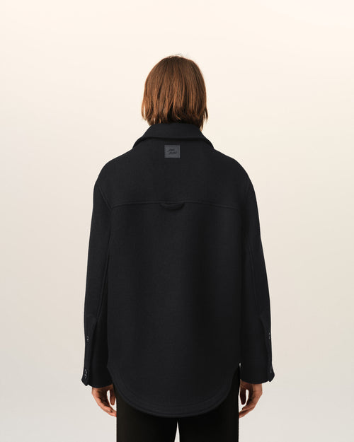 Black wool button-down jacket - Woman - 11 - AMI Paris - Ami Paris