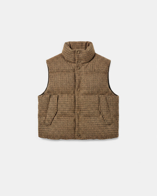 Doudoune sans manches marron en laine vierge - Femme - 7 - AMI Paris - Ami Paris