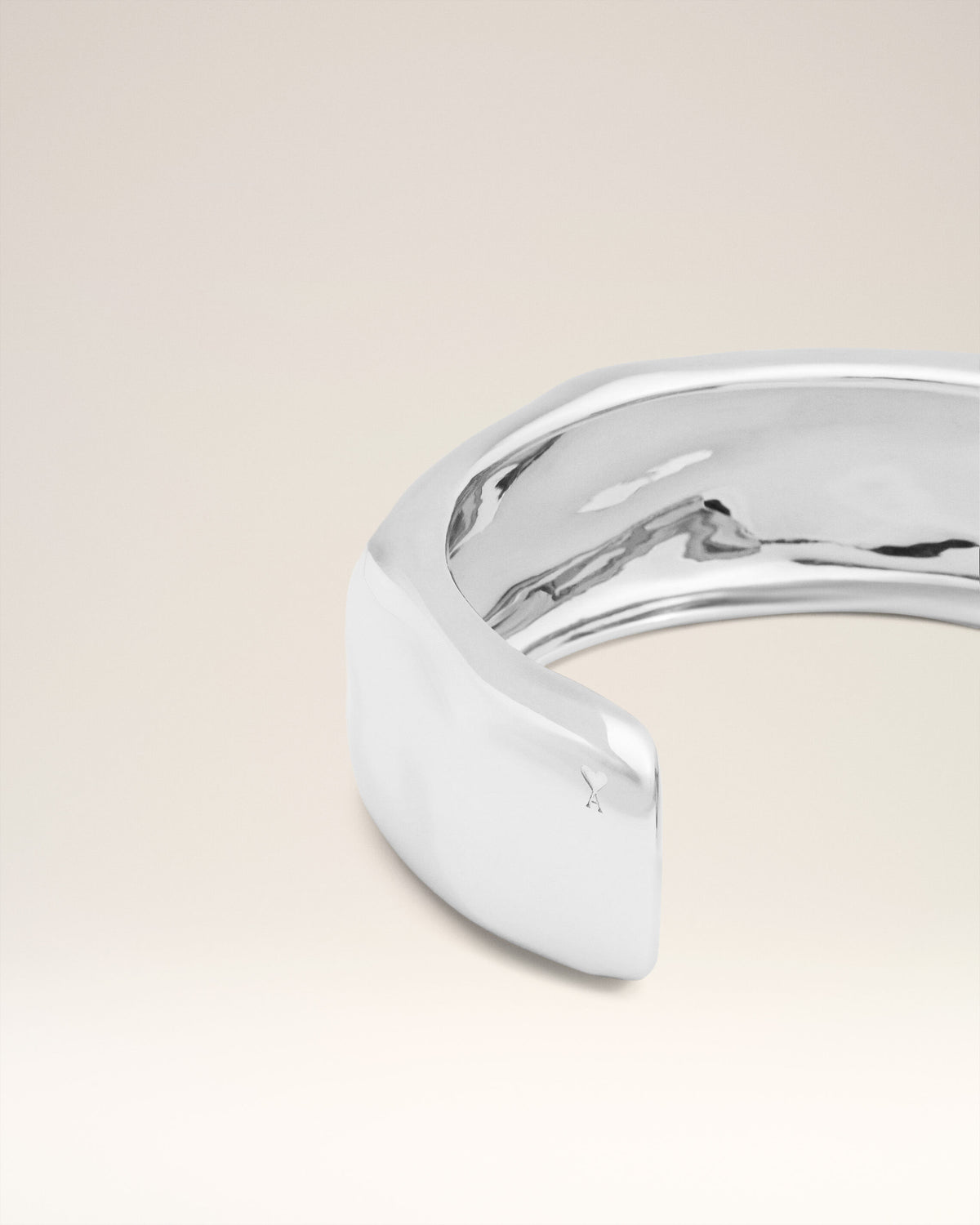 Manchette Dune Argent Moyen Modèle En Laiton - 4