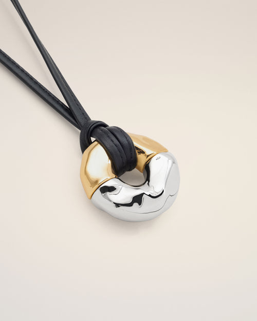 Gold Brass Dune Necklace - 3 - Ami Paris