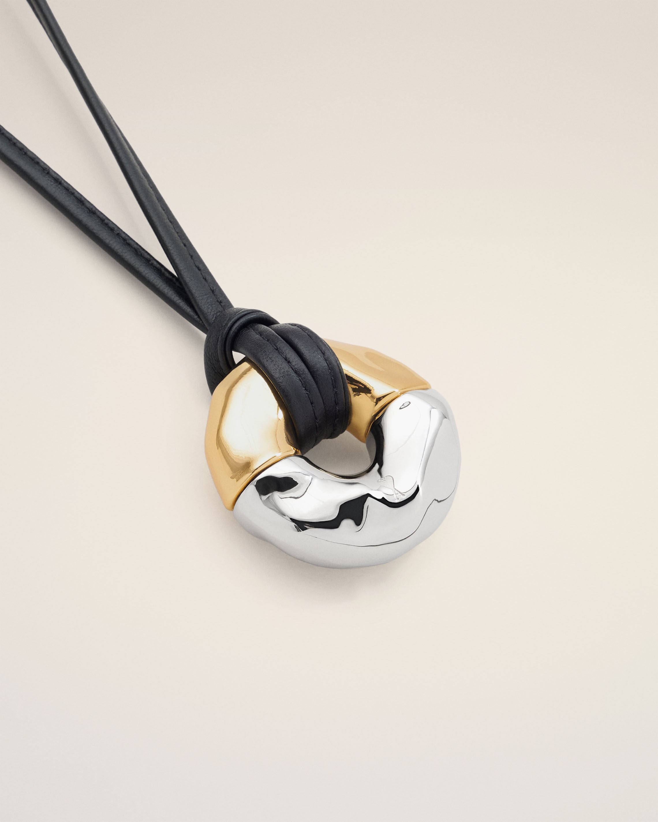 Gold Brass Dune Necklace - 6
