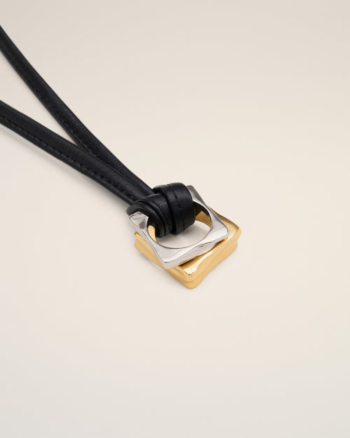 Collier Carré Dune Or En Laiton - Femme - 6 - AMI Paris - Ami Paris