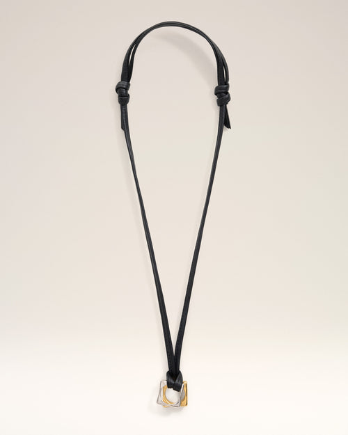 Collier Carré Dune Or En Laiton - Homme - 1 - AMI Paris - Ami Paris