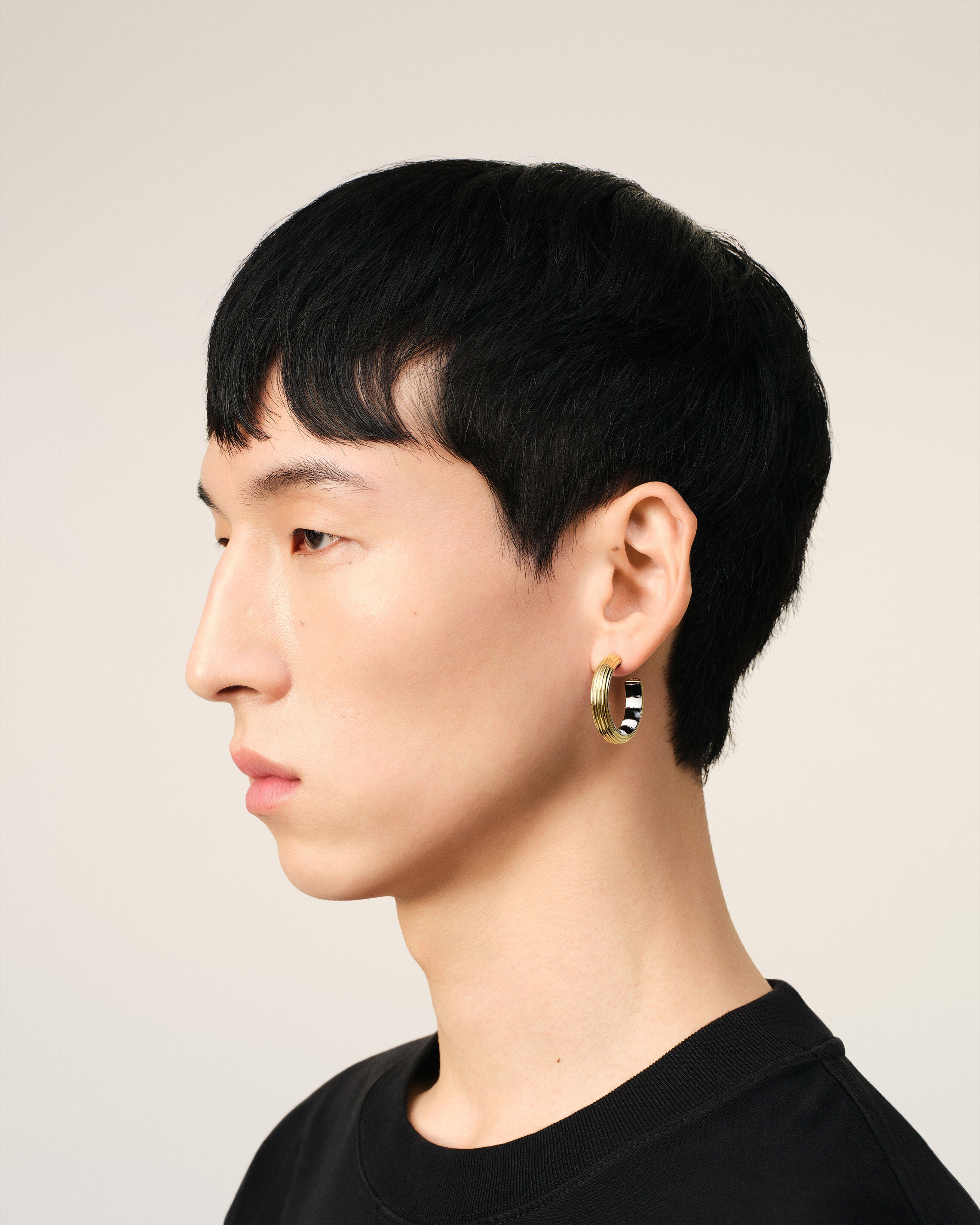 Piano スモール フープピアス ゴールド | AMI PARIS
