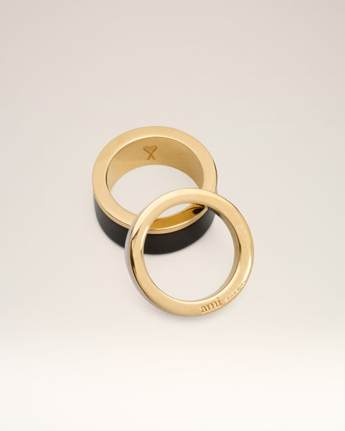 Gold Brass Rivage Ring - 7 - Ami Paris