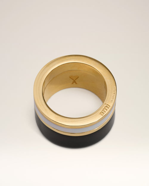 Gold Brass Rivage Ring - 4 - Ami Paris