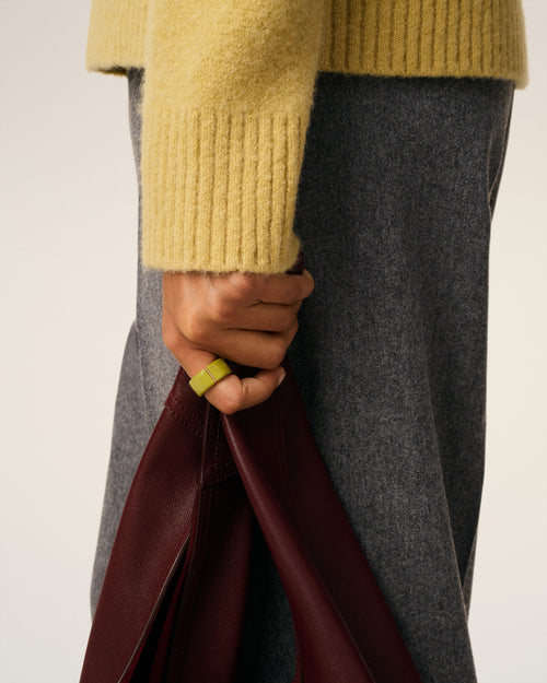 Green Brass Hammered Lacquered Ring - 4 - Ami Paris