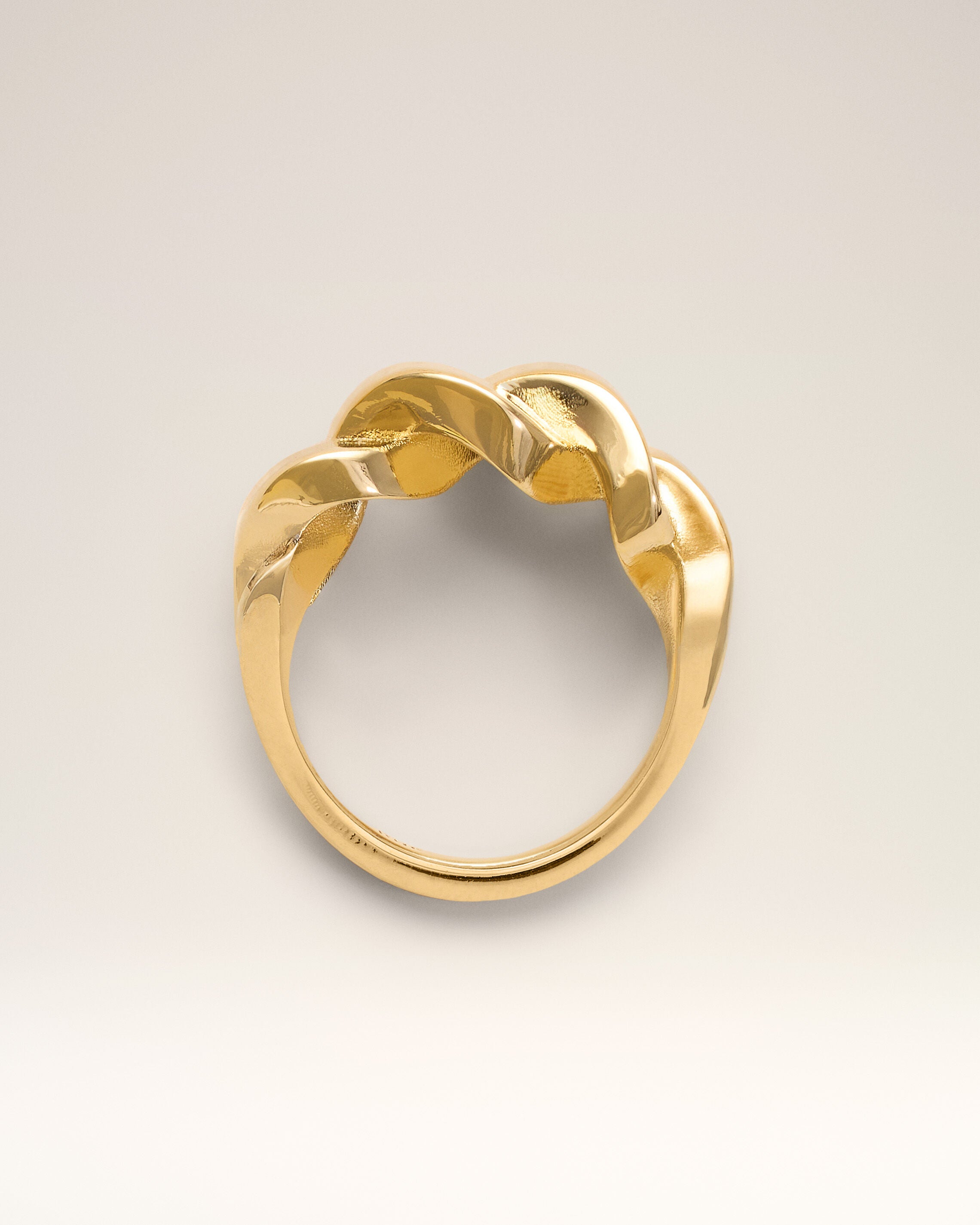 Gold Brass Tresse Ring - 5
