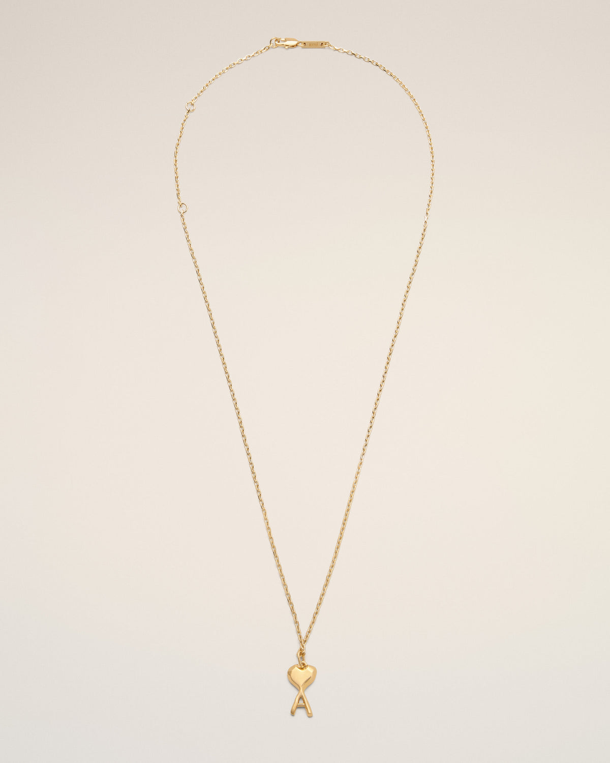 Collier Martelé Fin Doré Ami De Coeur en Laiton - 4