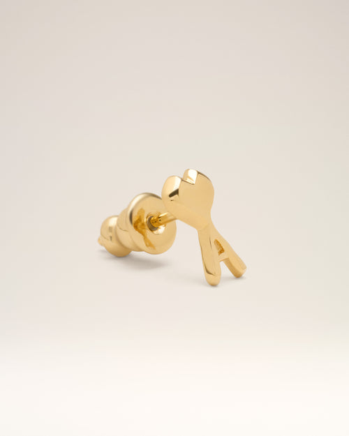 Boucles d'Oreilles Dorées Argentées Ami De Coeur en Laiton - Homme - 4 - AMI Paris - Ami Paris