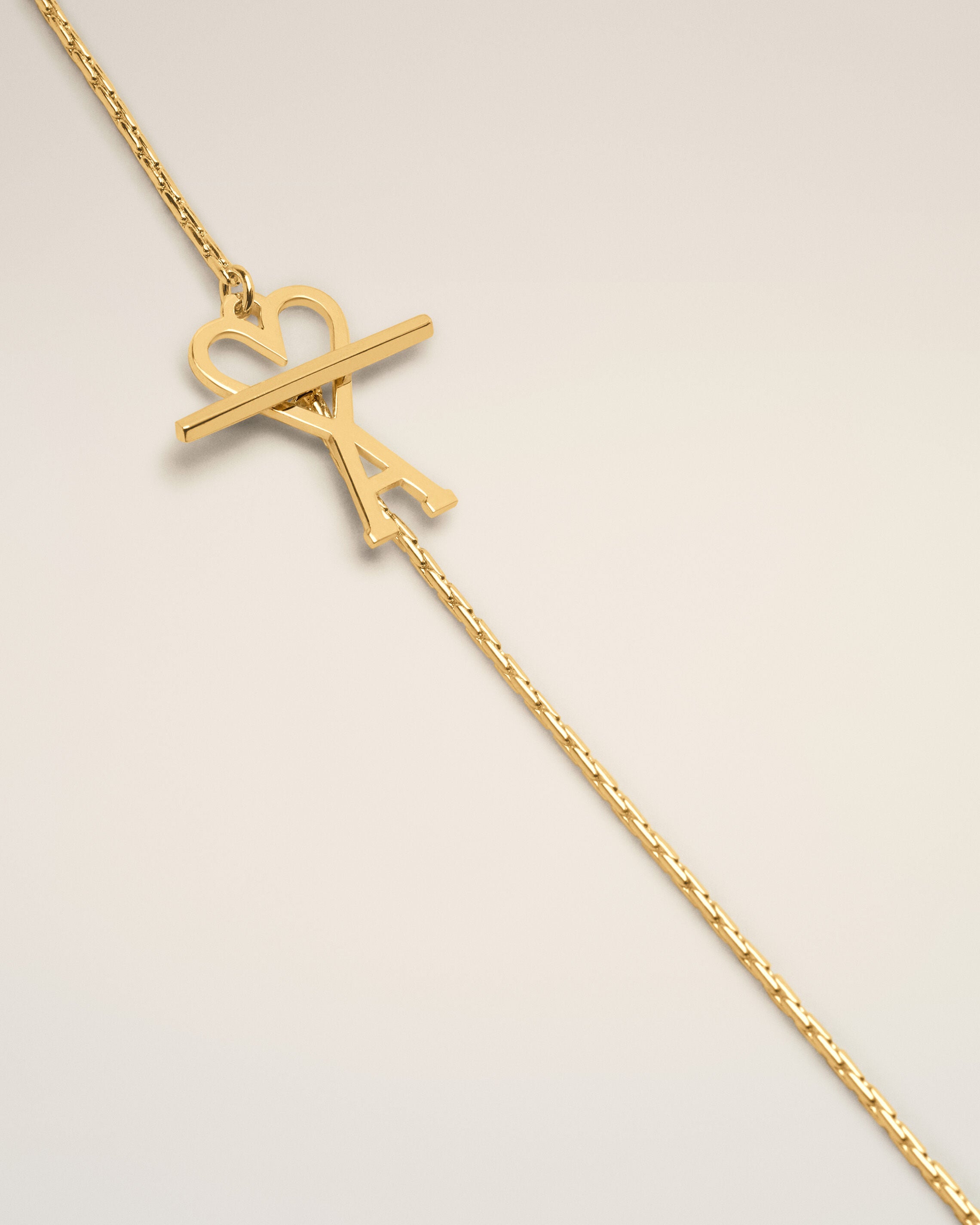Collar de cadena dorada de latón Ami de Cœur - 3