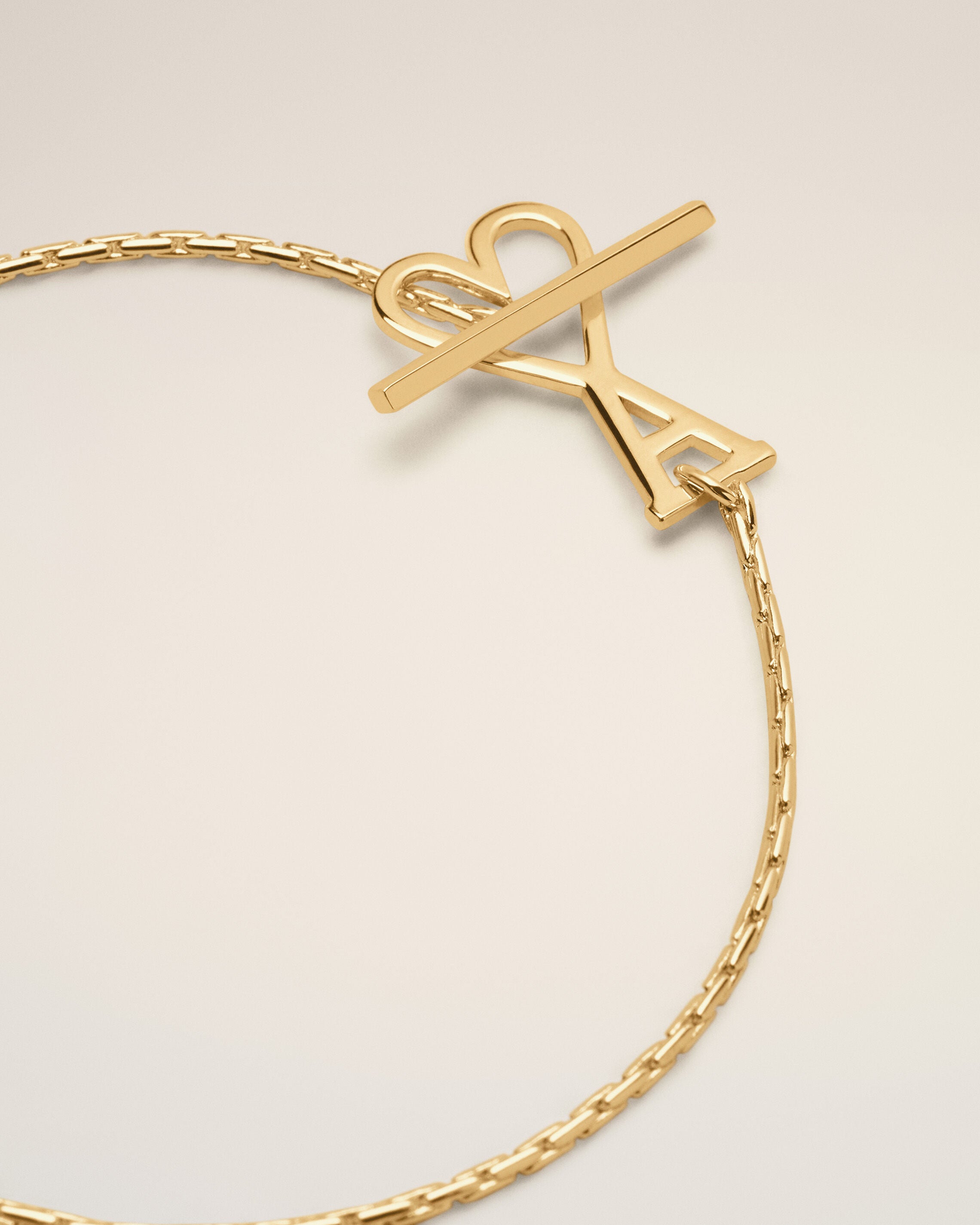 Gold Ami De Coeur Chain Bracelet | AMI PARIS