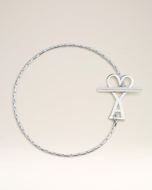                                 Bracelet Chaine Argentée Ami De Coeur en Laiton - 3                             - Ami Paris