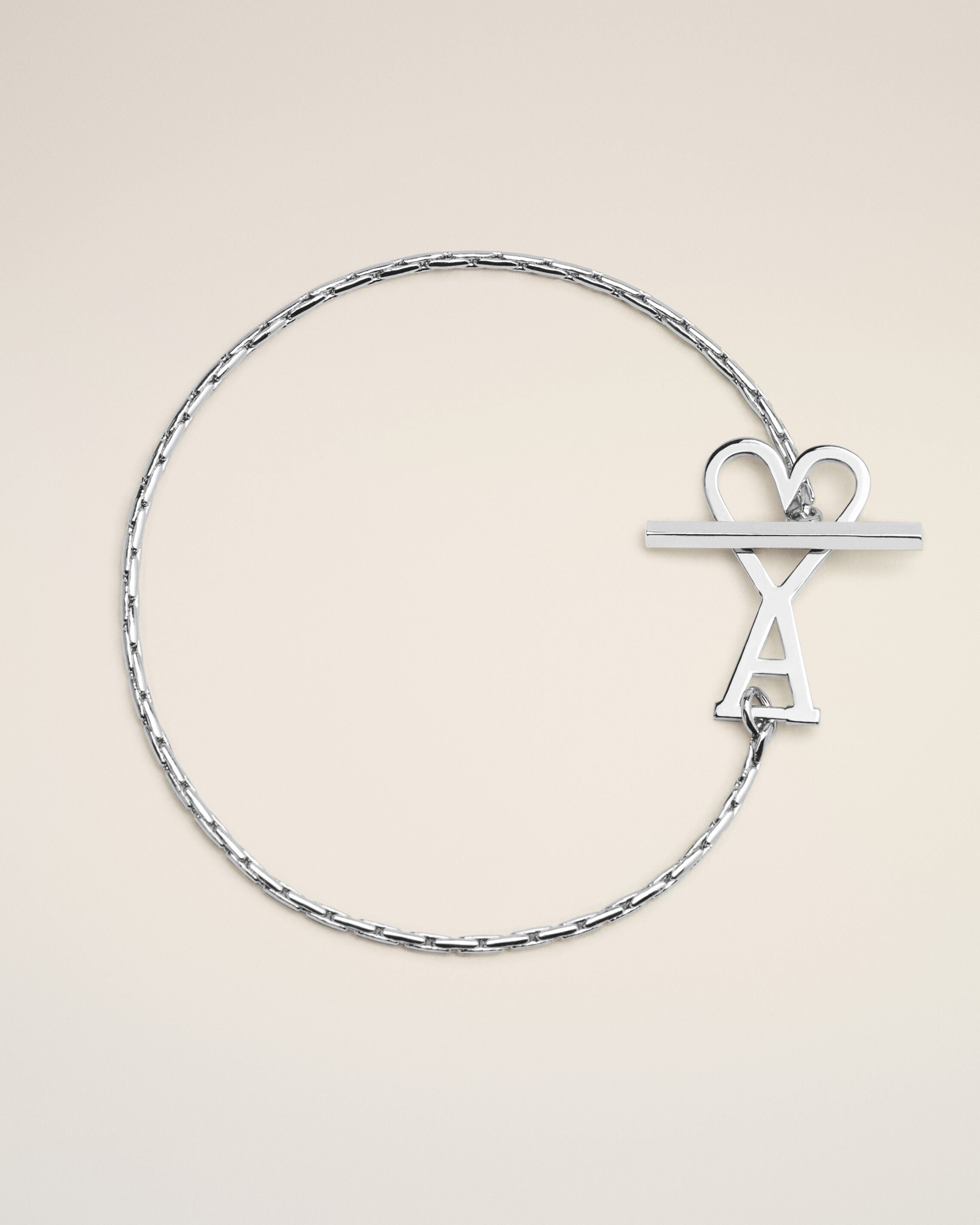 ami シルバーハートブレスレット Ami De Coeur チェーンブレスレット シルバー | AMI PARIS