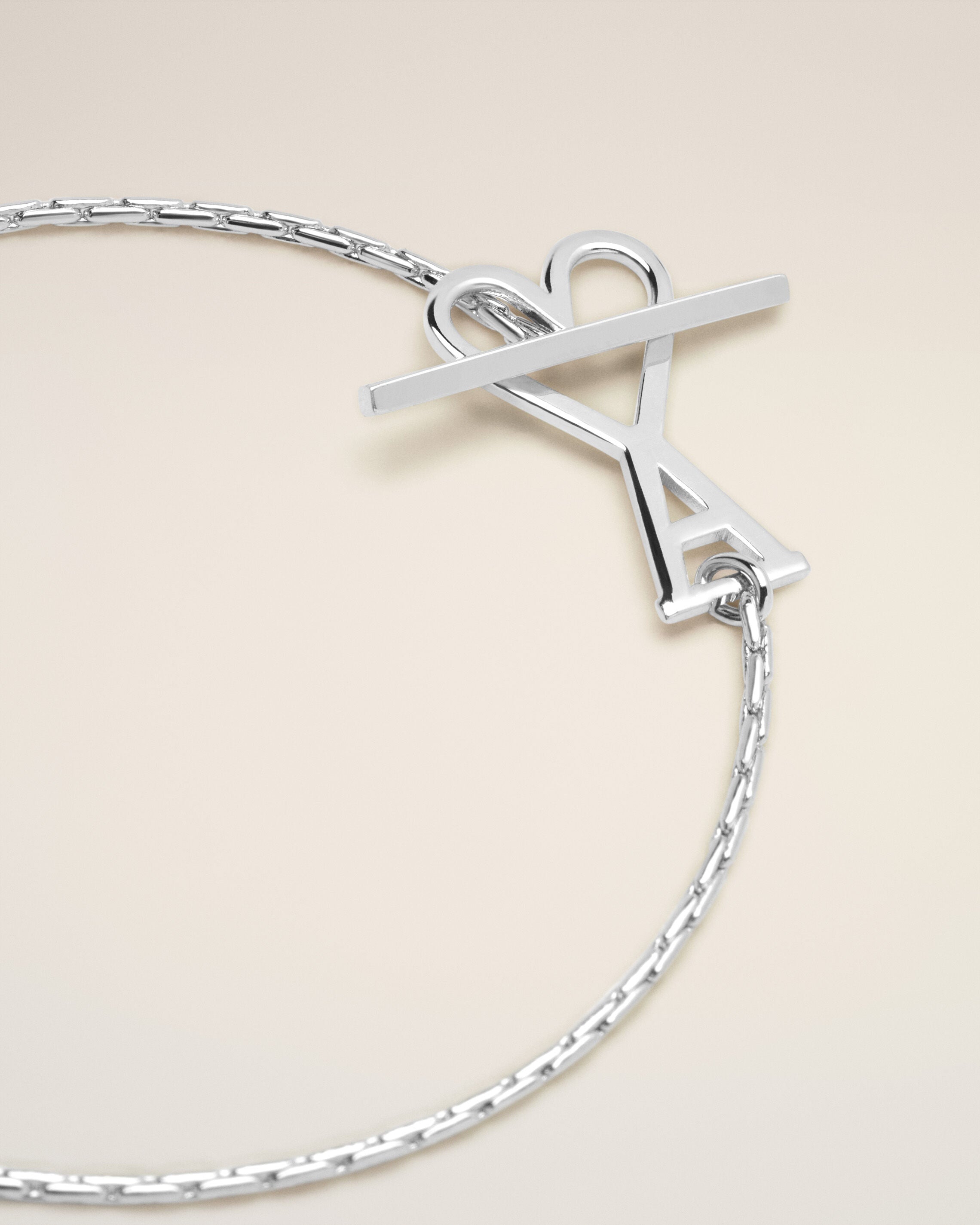 Silver Ami De Coeur 2 In 1 Chain Necklace | AMI PARIS