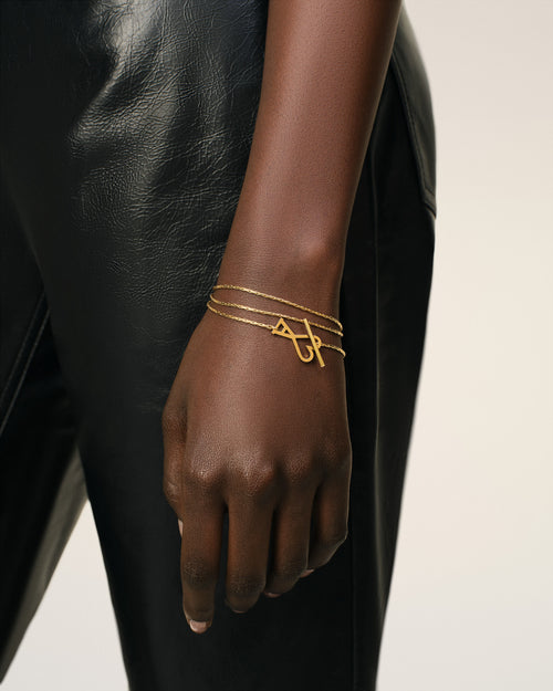 Collier Doré Chaine Ami De Coeur 2 En 1 En Laiton - 8 - Ami Paris