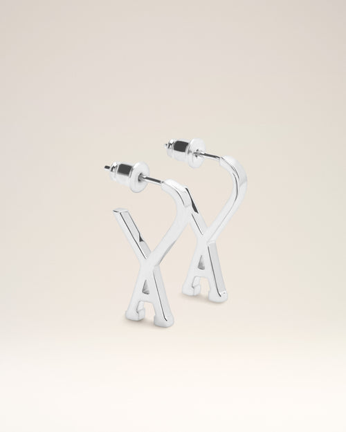 Pequeños aros de latón plateado Ami de Cœur - Hombre - 1 - AMI Paris - Ami Paris