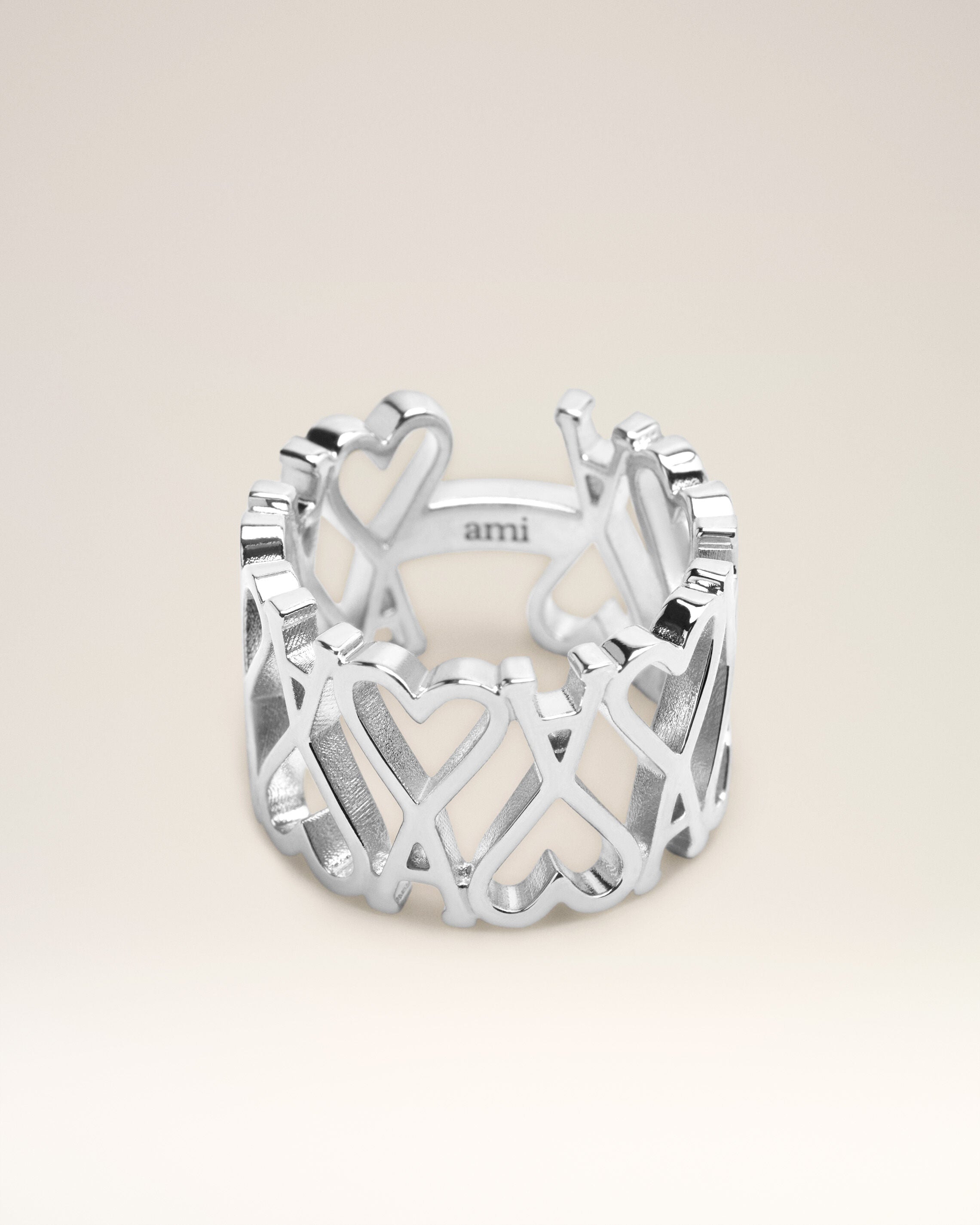 Anillo Ami de Cœur de latón plateado - 1