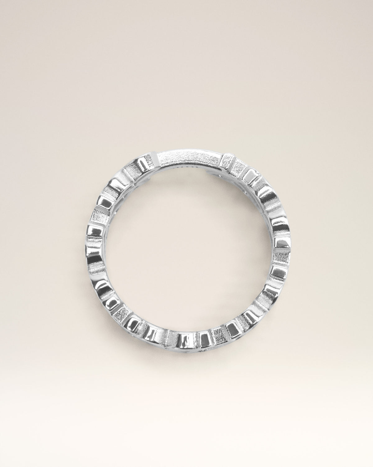 Silver Brass Ami de Coeur Ring - 4