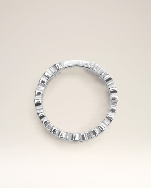 Silver Brass Ami de Coeur Ring - Woman - 8 - AMI Paris - Ami Paris