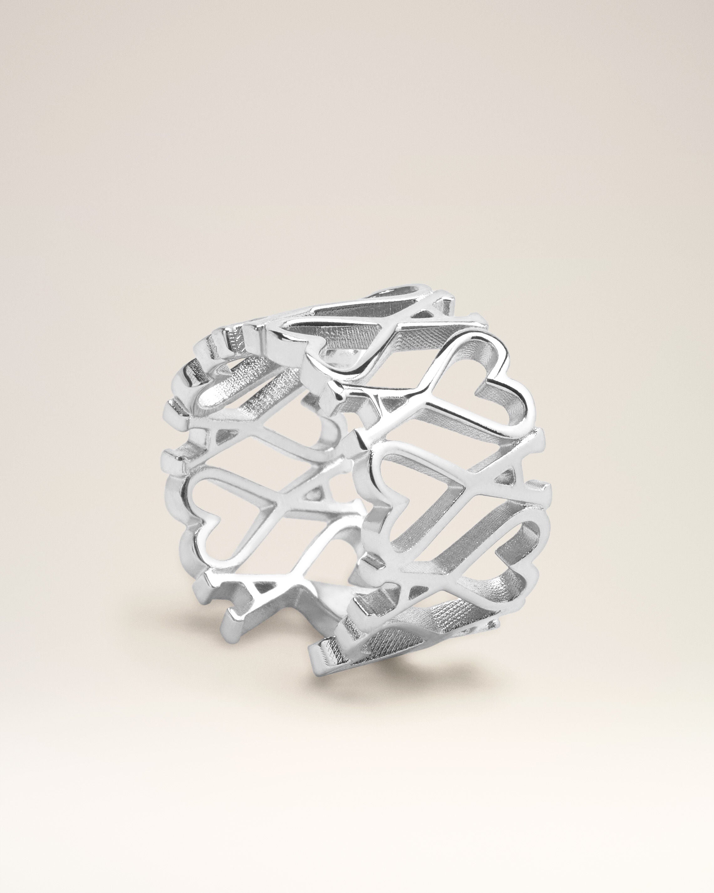 Anillo Ami de Cœur de latón plateado - 7