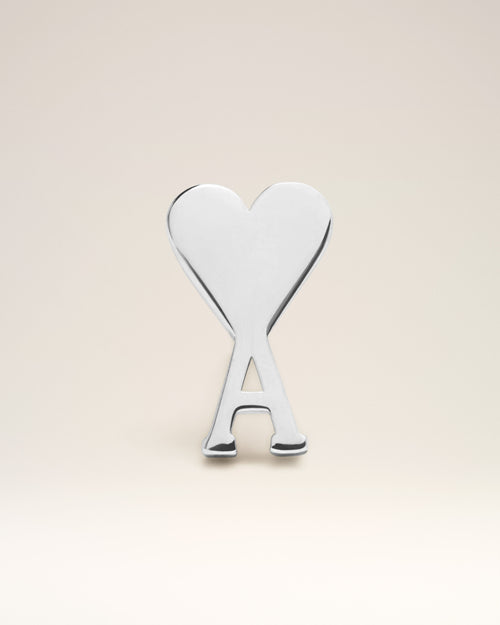 Silver Brass Ami De Coeur Studs - 1 - Ami Paris
