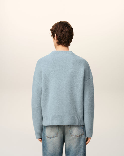 Blue Alpaca Ami De Coeur Cardigan - 5 - Ami Paris