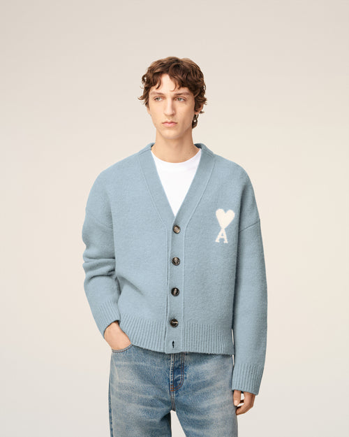 Blue Alpaca Ami De Coeur Cardigan - 3 - Ami Paris