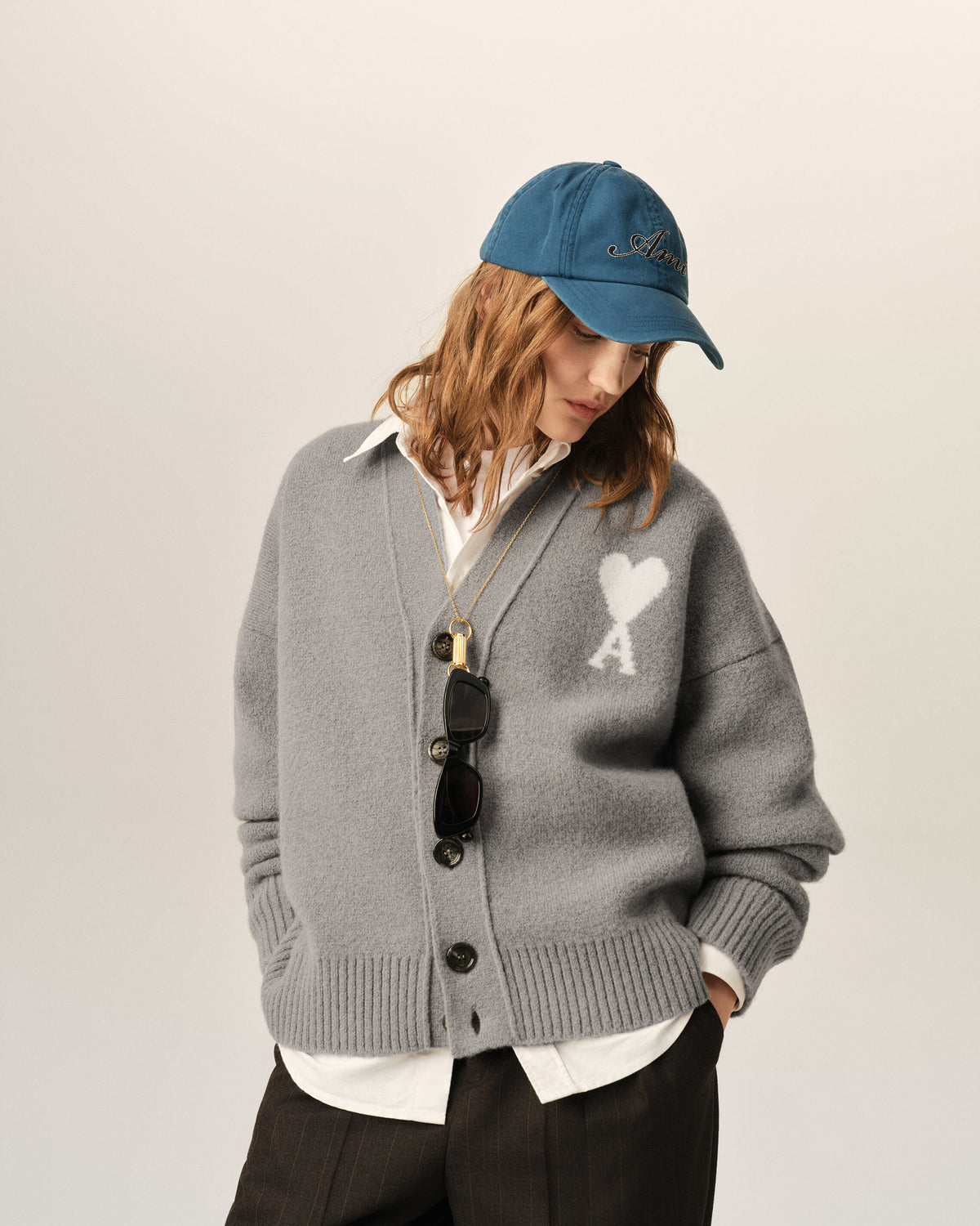Cárdigan Ami de Cœur de alpaca gris - 8