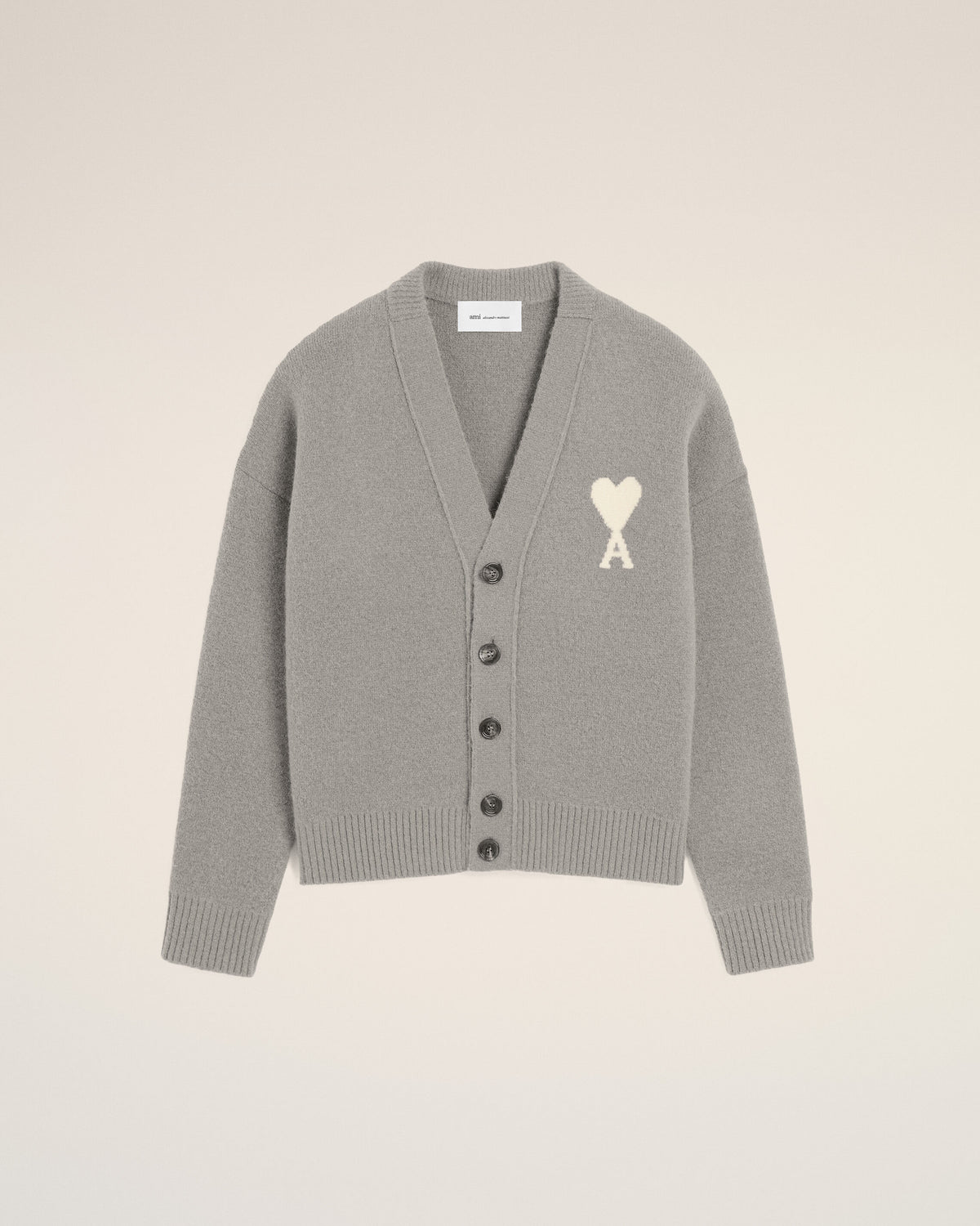 Ami de Coeur Cardigan aus grauem Alpaka - 1