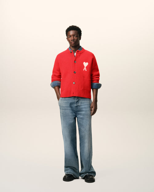 레드 알파카 아미 드 꾀흐 가디건 - 1 - Ami Paris