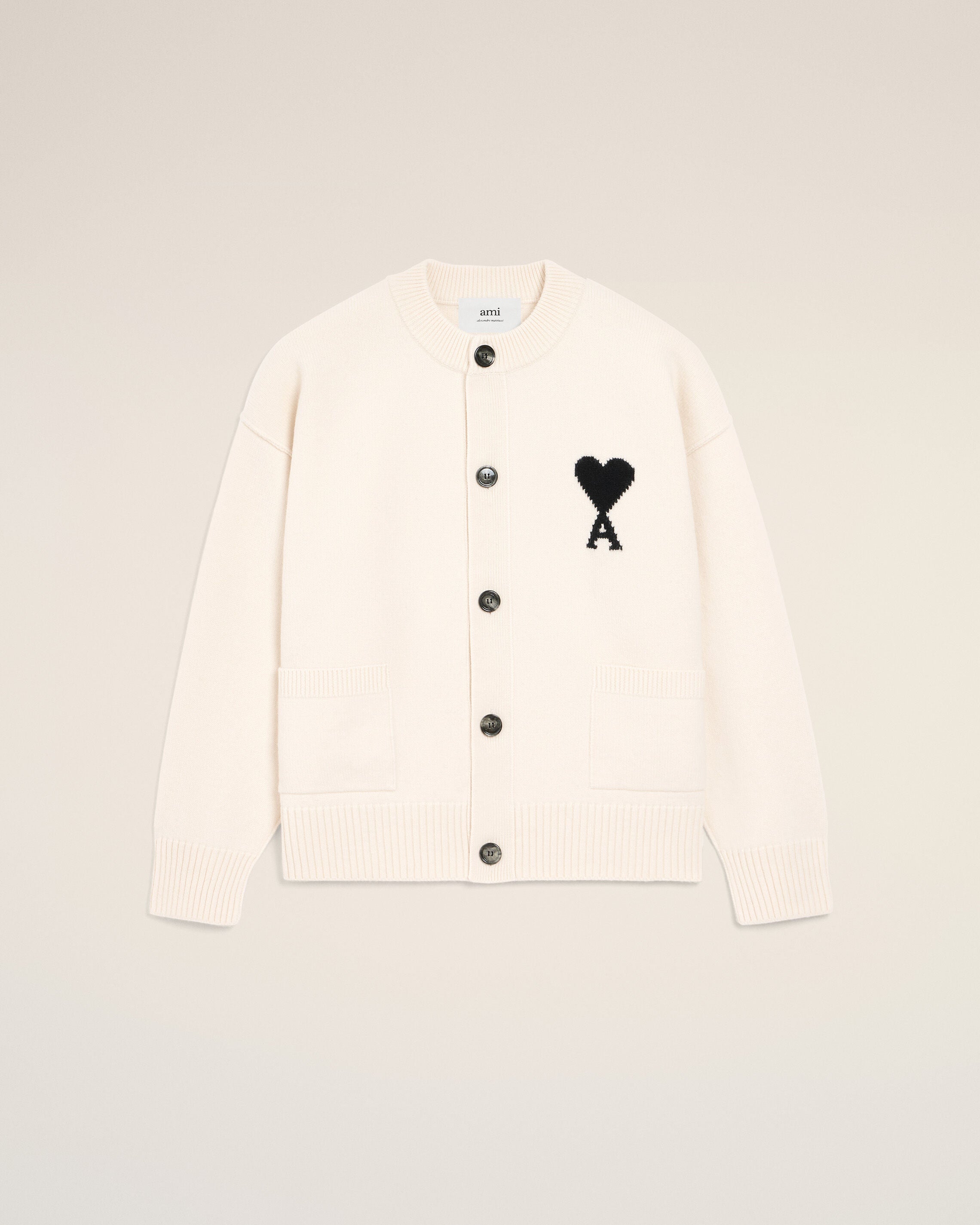 ami　ハート　カーディガン　ホワイト AMI Alexandre Mattiussi ami paris アミパリス カーディガン Ami De