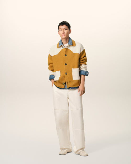 Cardigan Jaune Ami De Coeur en Laine - 1 - Ami Paris