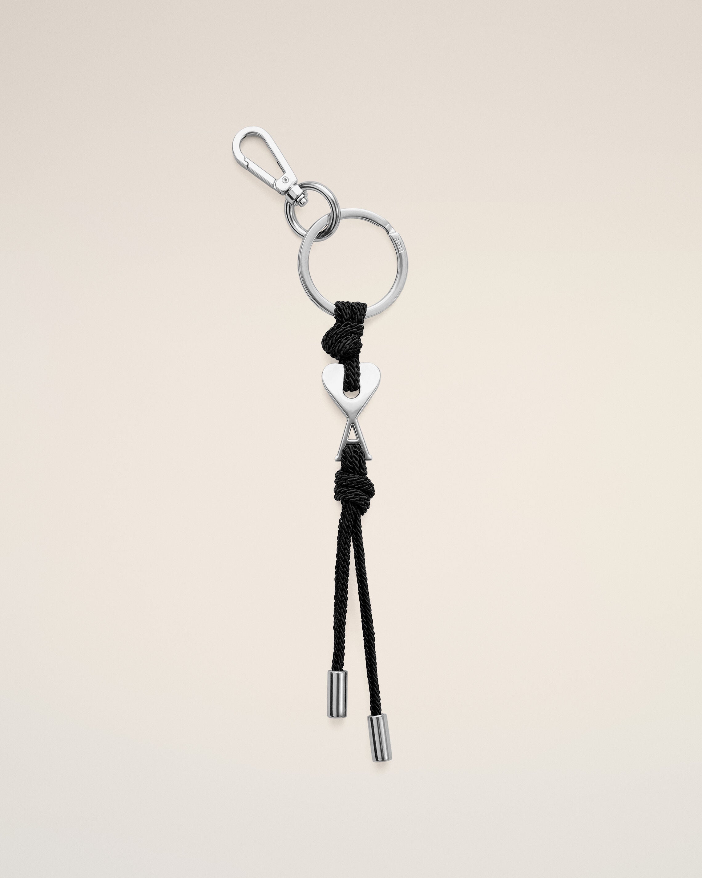 Black Metal Ami De Coeur Charm Keyring - 3
