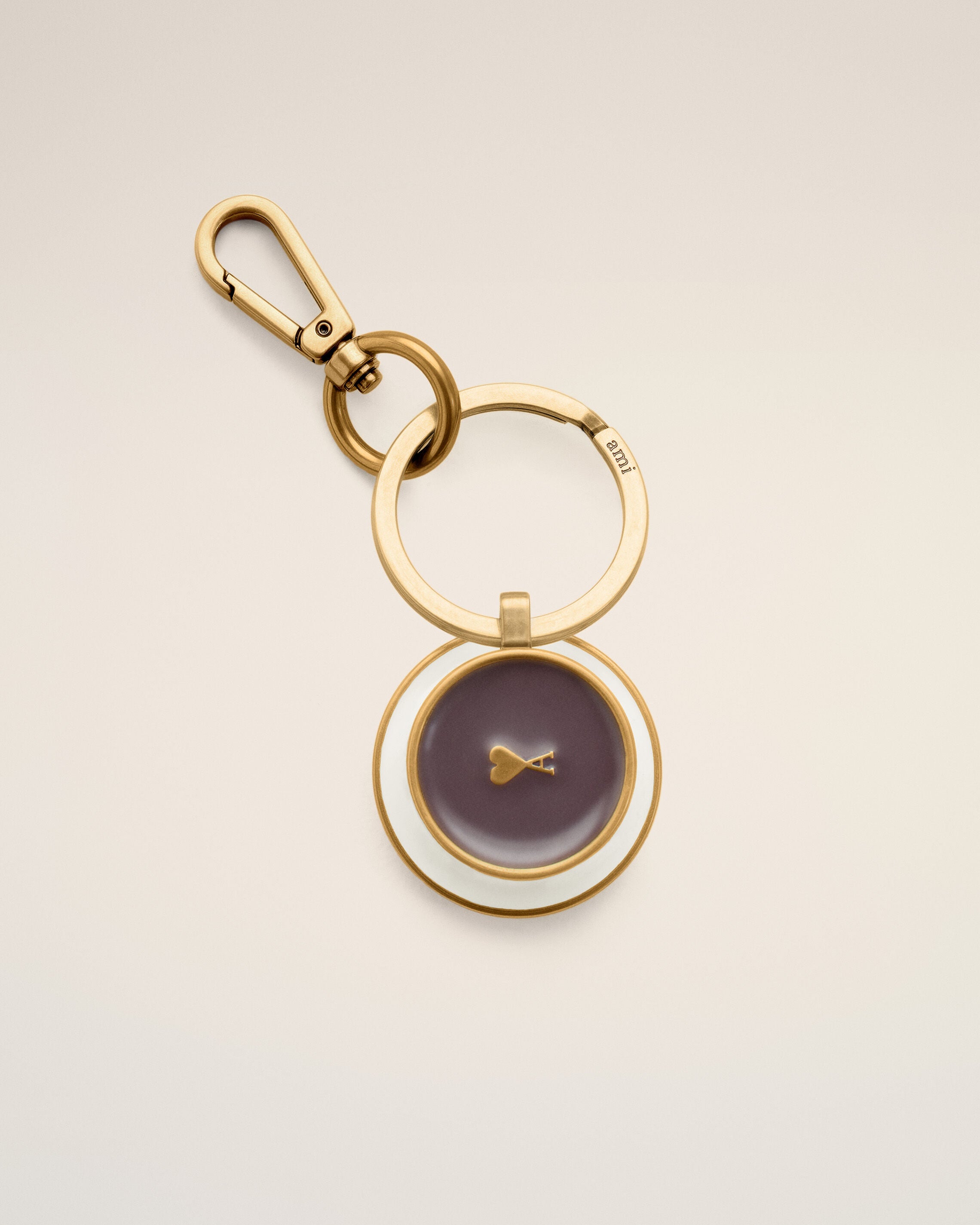 ゴールド メタル パドロック キーリング AMI DE COEUR ゴールド メタル Ami De Coeur コーヒーカップ キーリング エクリュ